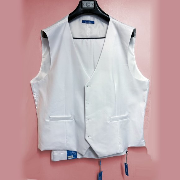 Sean Alexander Suits & Blazers Mens 3pc Ultra Slim Fit White Suit